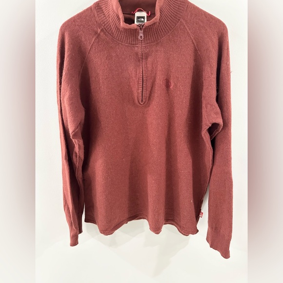 The North Face Men’s Quarter Zip Sweater Brown Size XXL - Picture 3 of 5